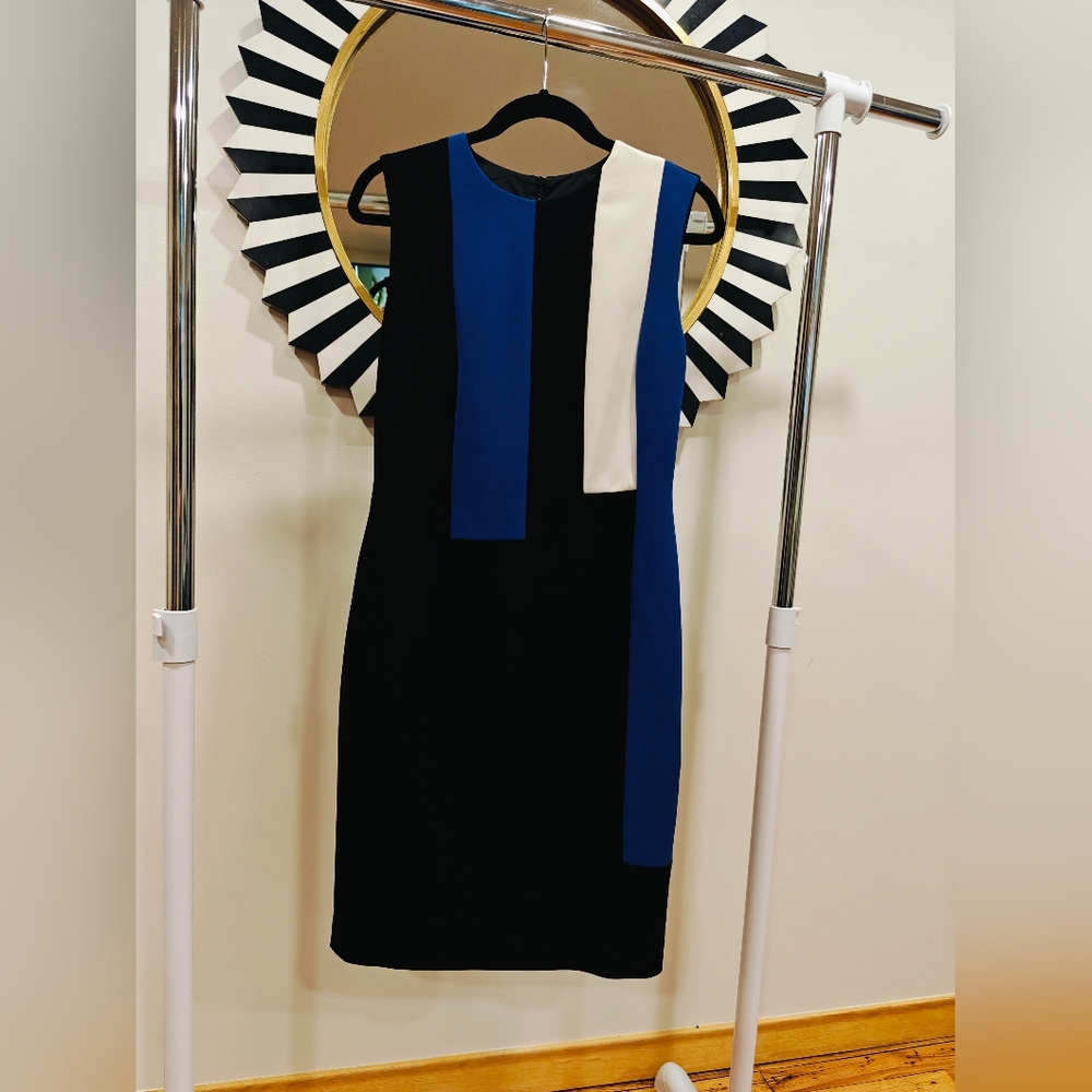Judith & Charles Colorblock Sheath Dress